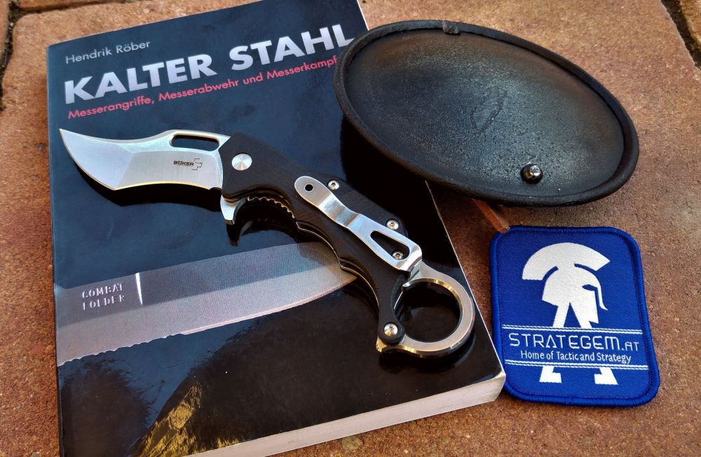 Kalter Stahl, Messer, Buch, Patch, Strategem, Kerambit, Buckler, Handschild