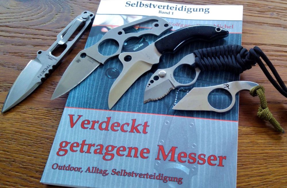 verdeckt getragene messer, knife, buch, selbstverteidigung, dolch, 