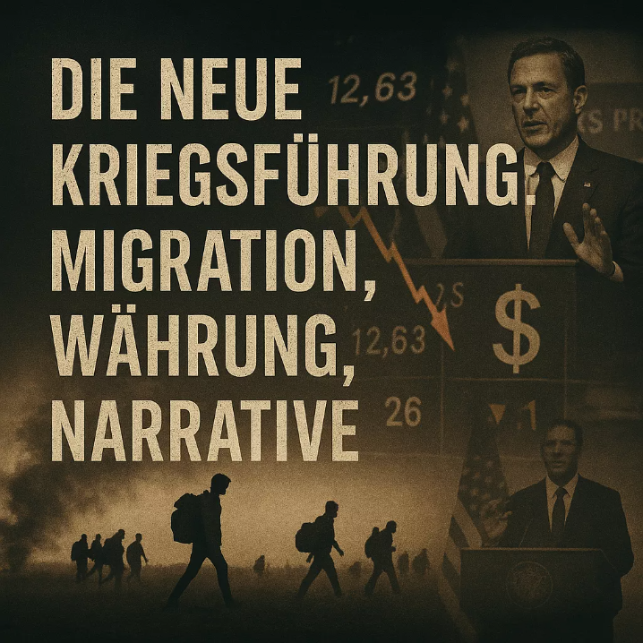 Kriegsführung, Migration, Währung, Narraive Kriegsführung, Migration, Währung, Narraive